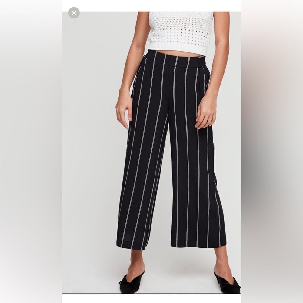 Women’s Ralph Lauren Black and White Striped Pants Size S/P, NWT